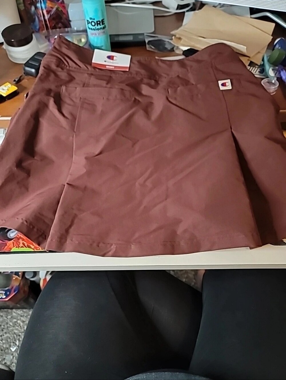 Champion Pleated Skort Womens  Burgundy Activewear Pockets - NWT